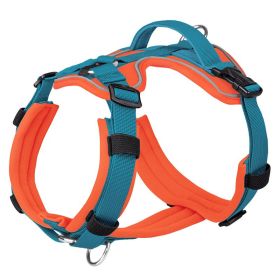 Breathable Reflective Explosion-proof Vest Dog Harness (Option: Orange Blue-S)